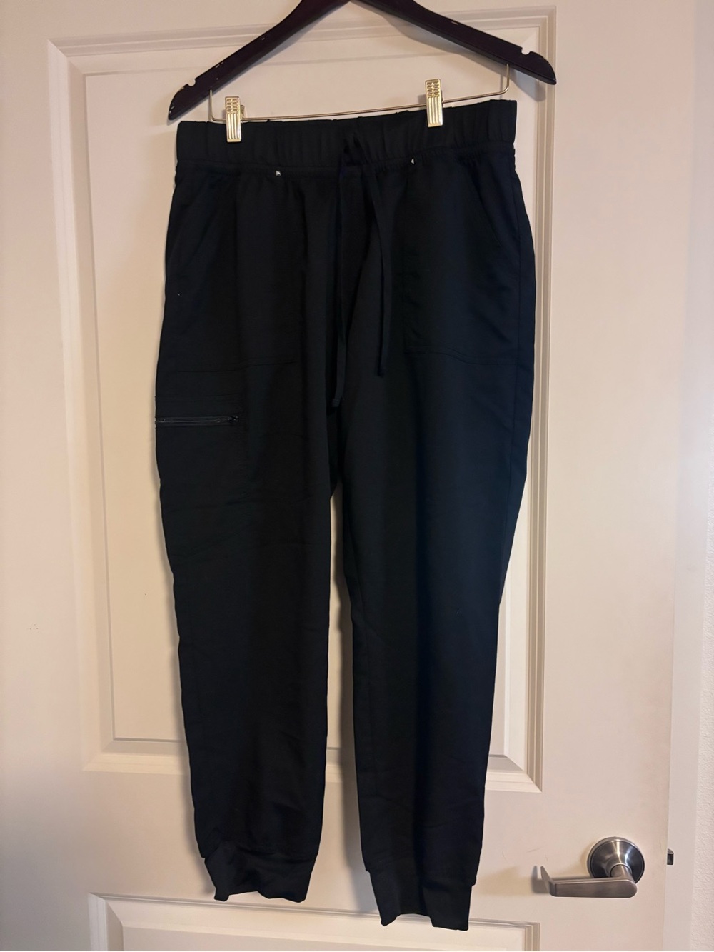Women’s Scrubs. Black Drawstring Jogger Pants